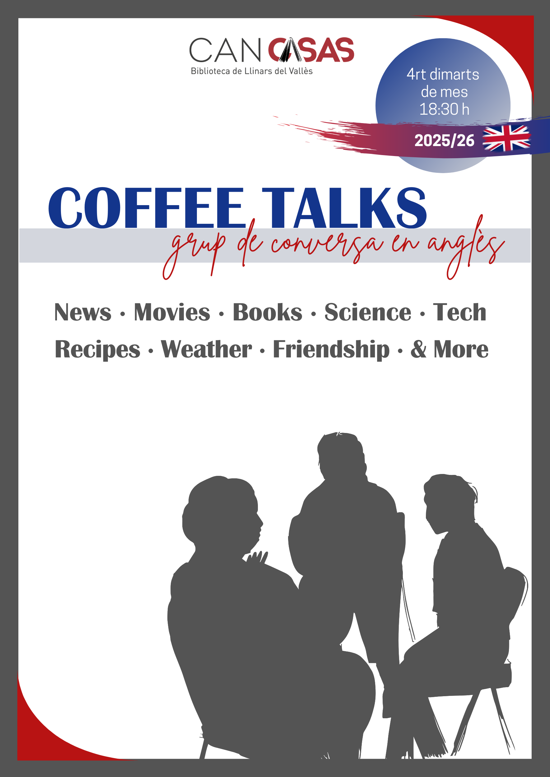 Imatge Coffee Talks - Grup de conversa en anglès