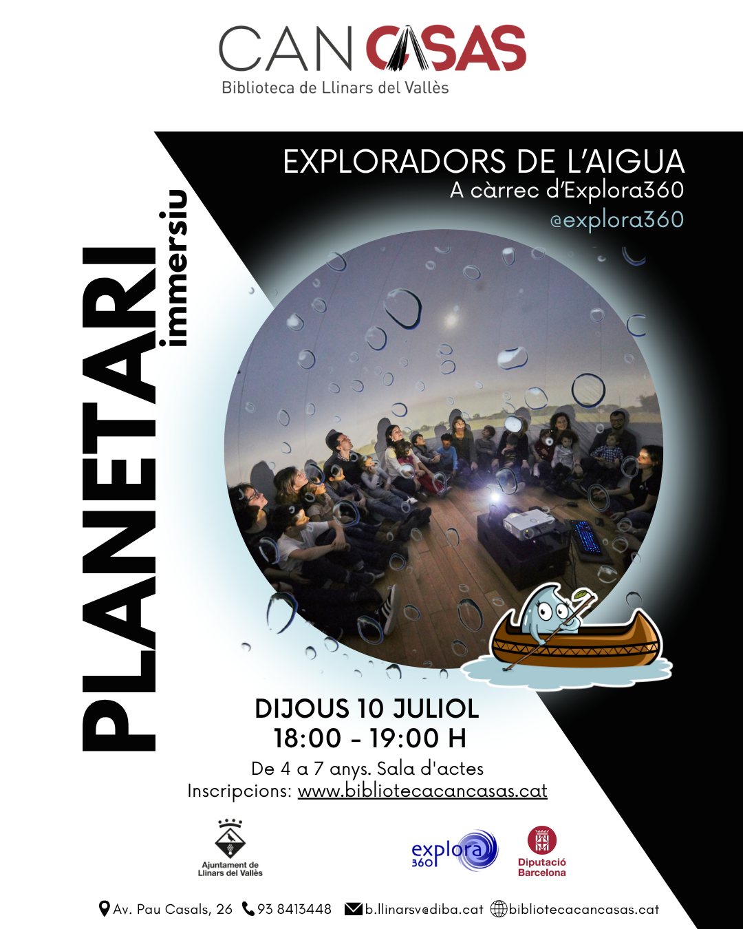 Cartell Planetari. Exploradors de l'aigua 