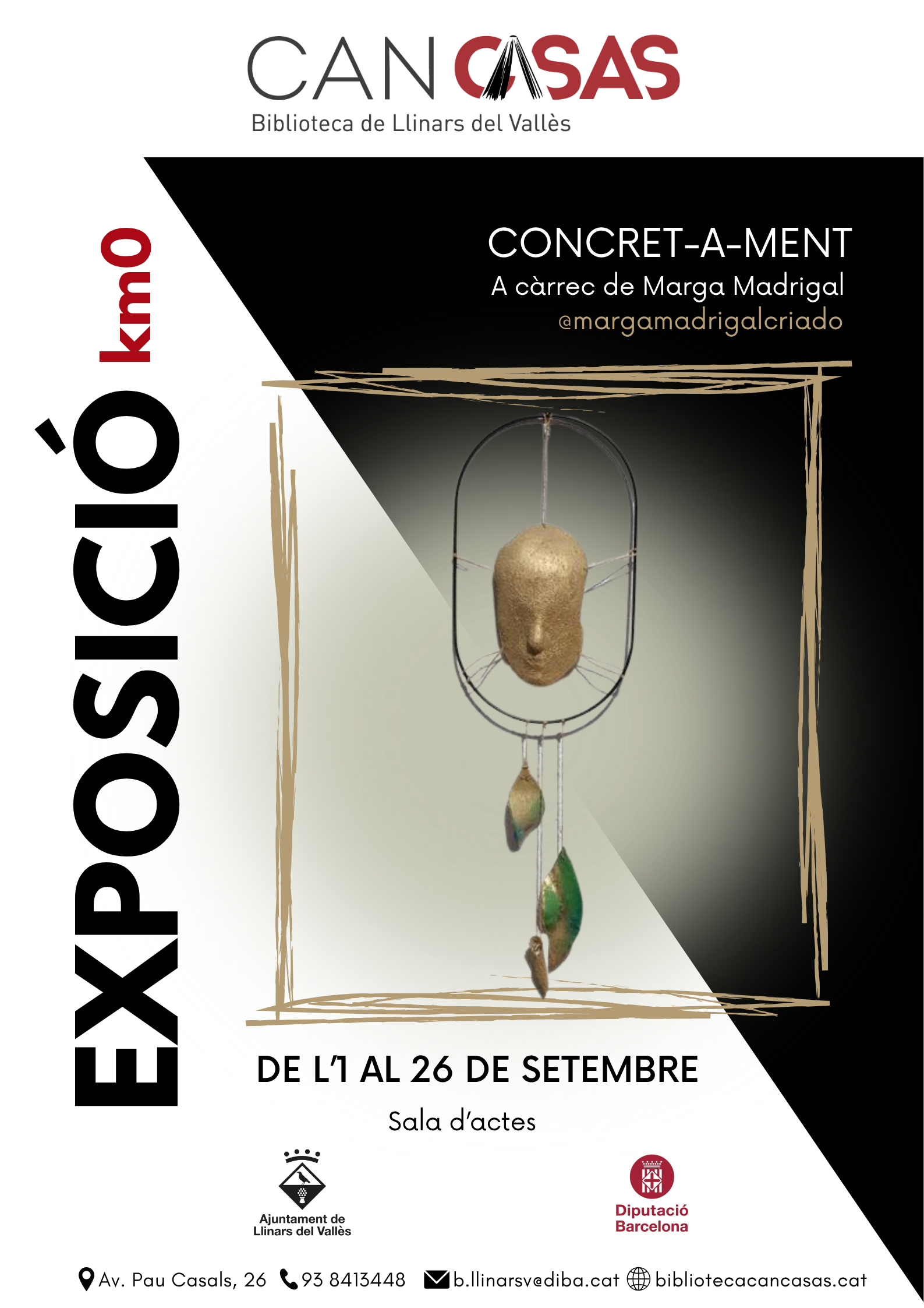 Cartell exposició setembre Marga Madrigal 