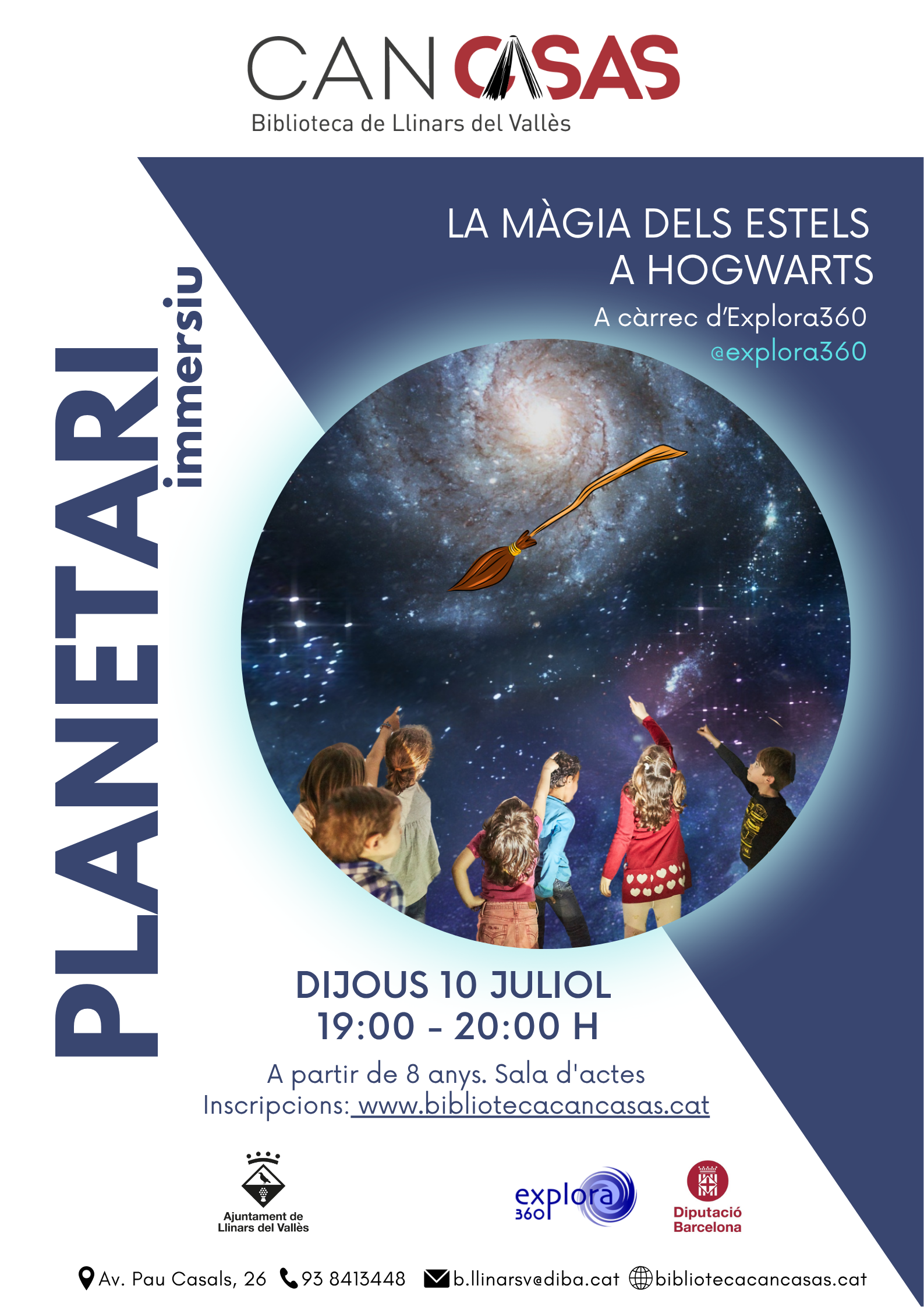 Cartell Planetari immersiu. La màgia dels estels a Hogwarts