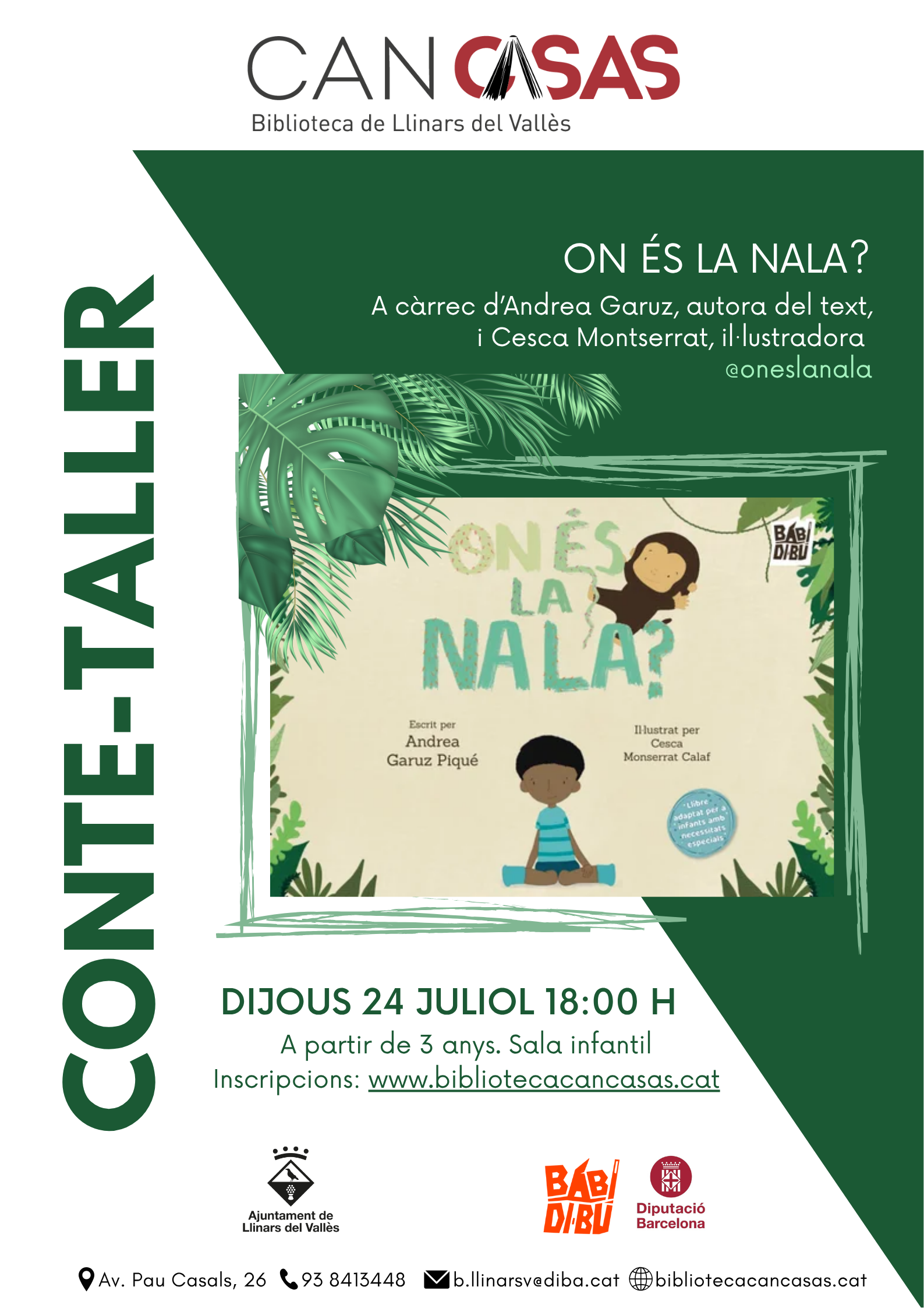 Cartell conte-taller. On és la Nala?