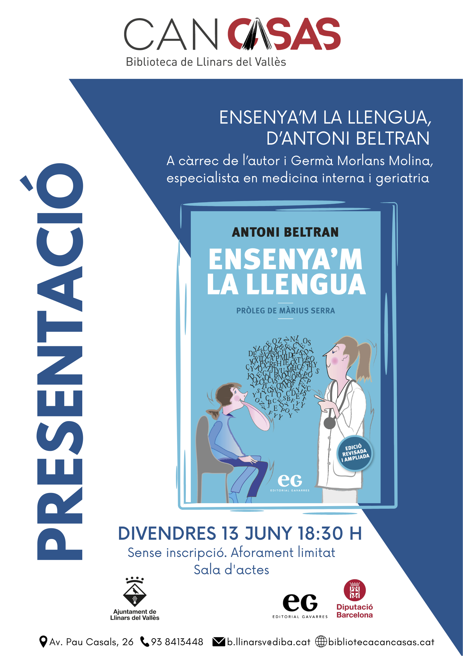 Cartell presentació Ensenya' la llengua juny 2025