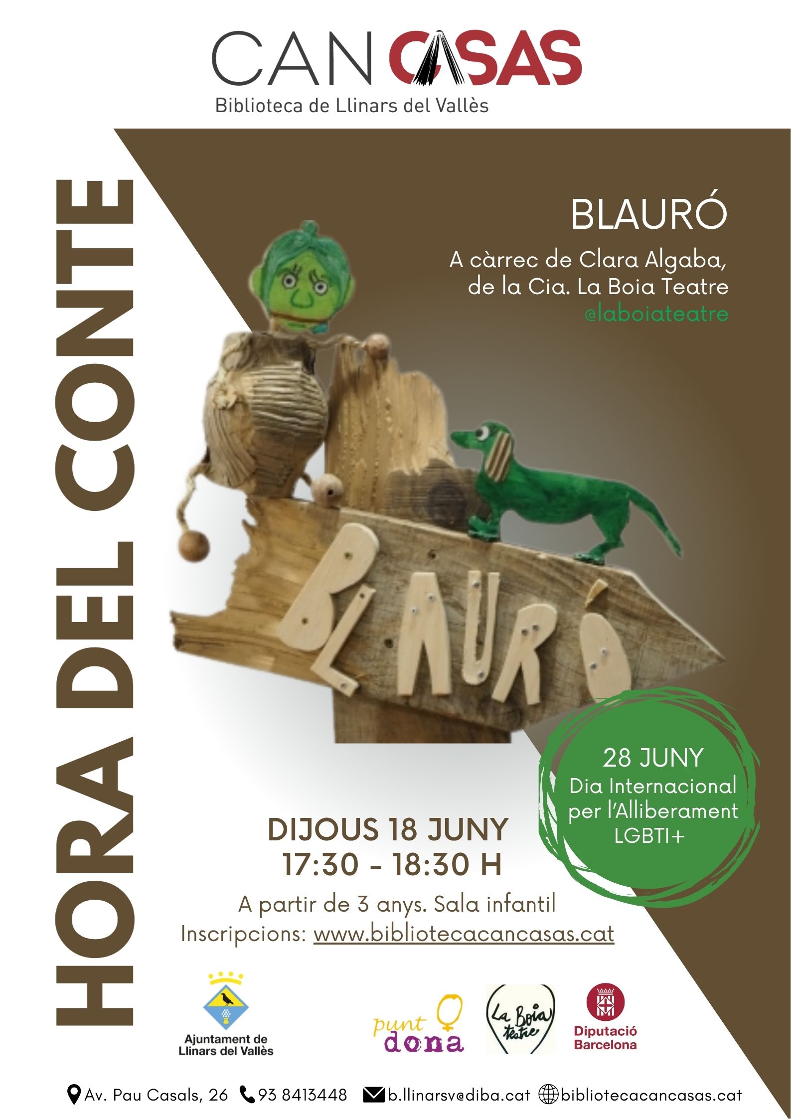 Cartell hora del conte juny 2026