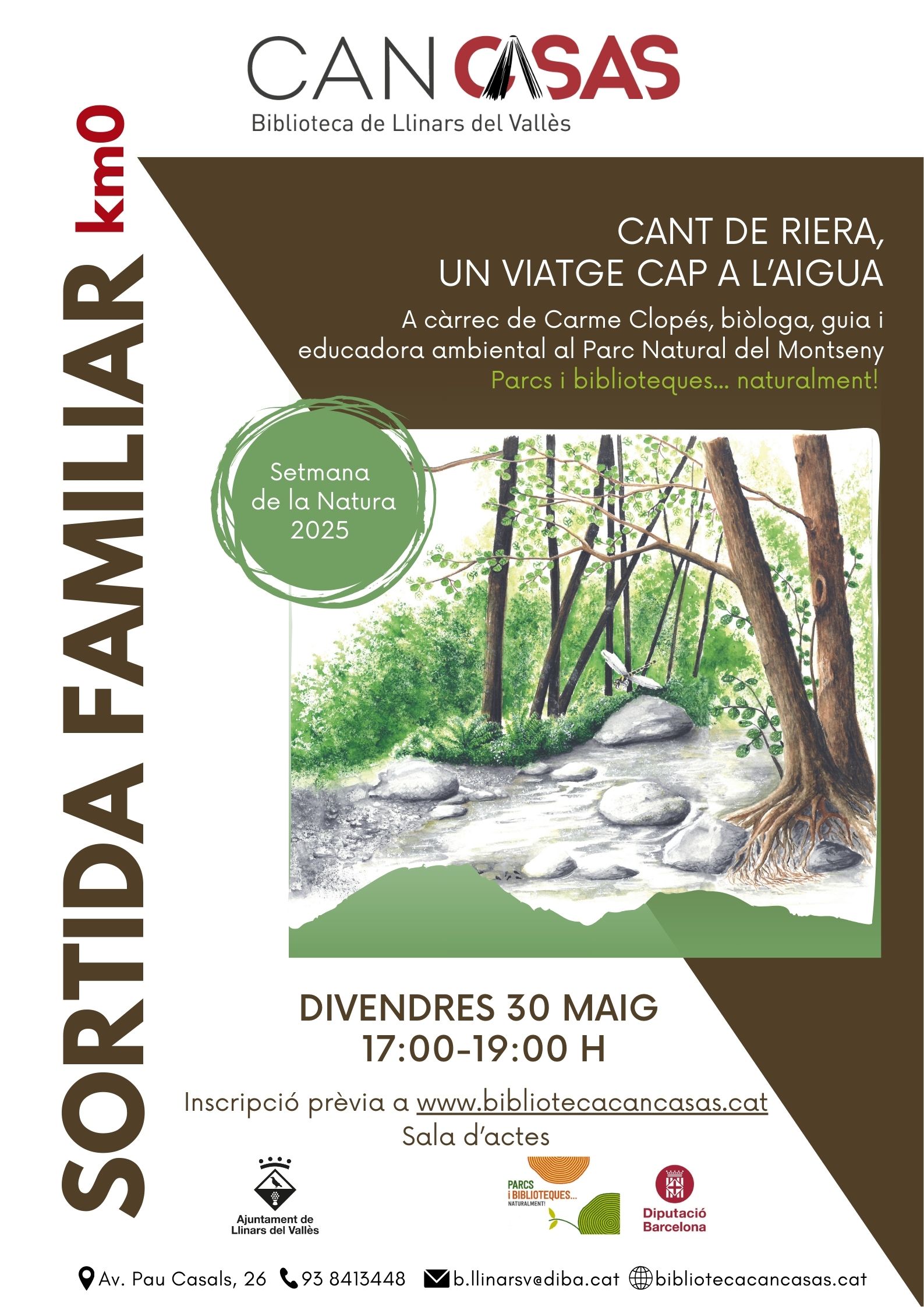 Cartell sortida familiar km0 maig