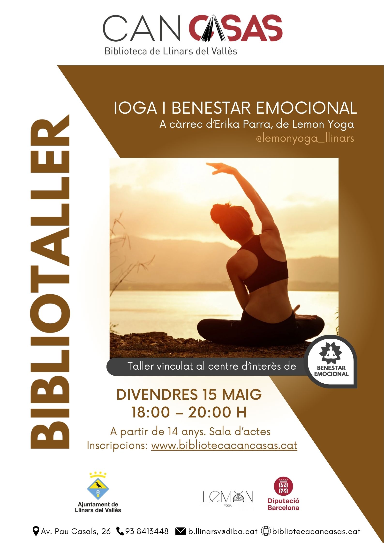Cartell bibliotaller maig