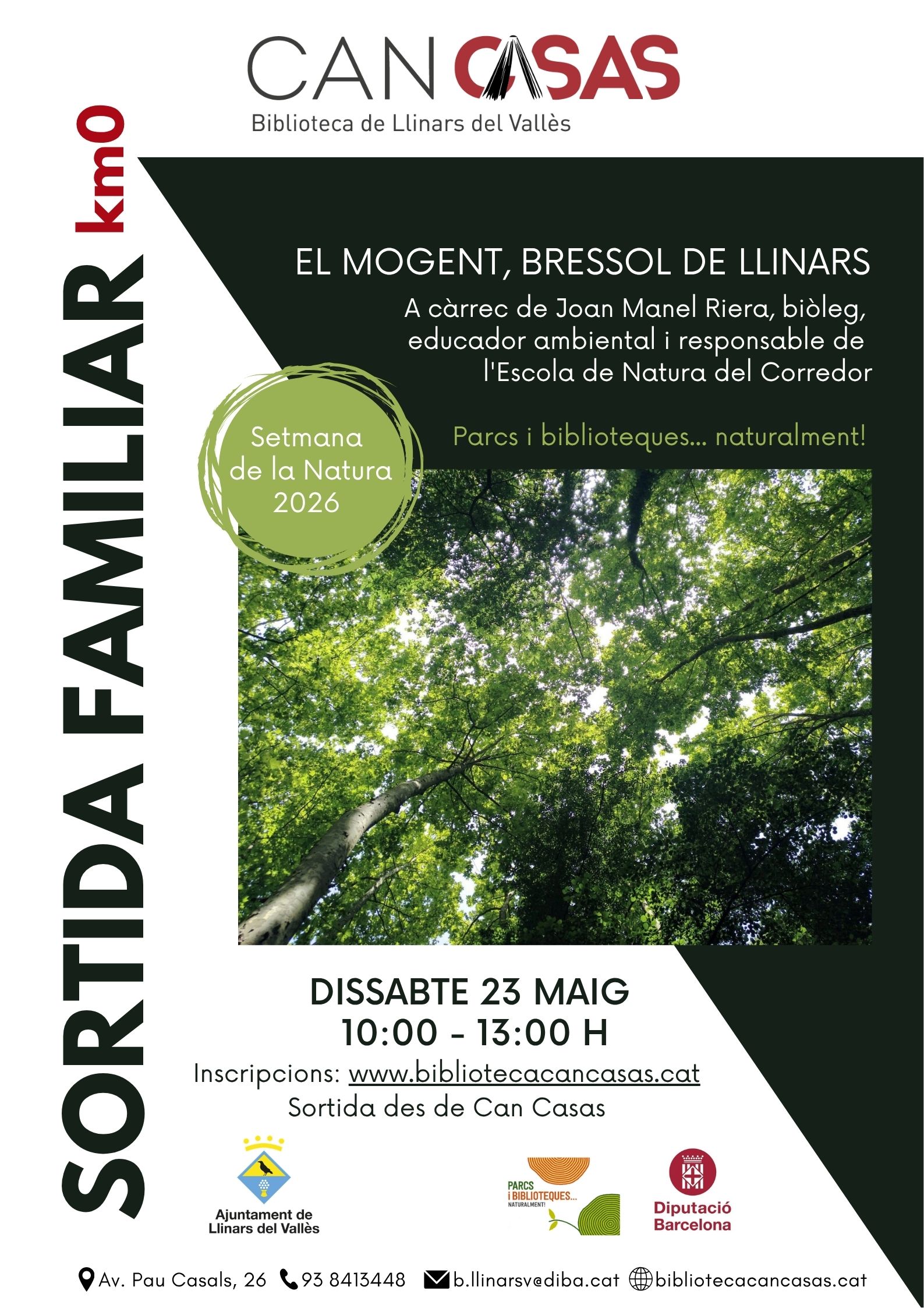 Cartell sortida familiar km0 maig