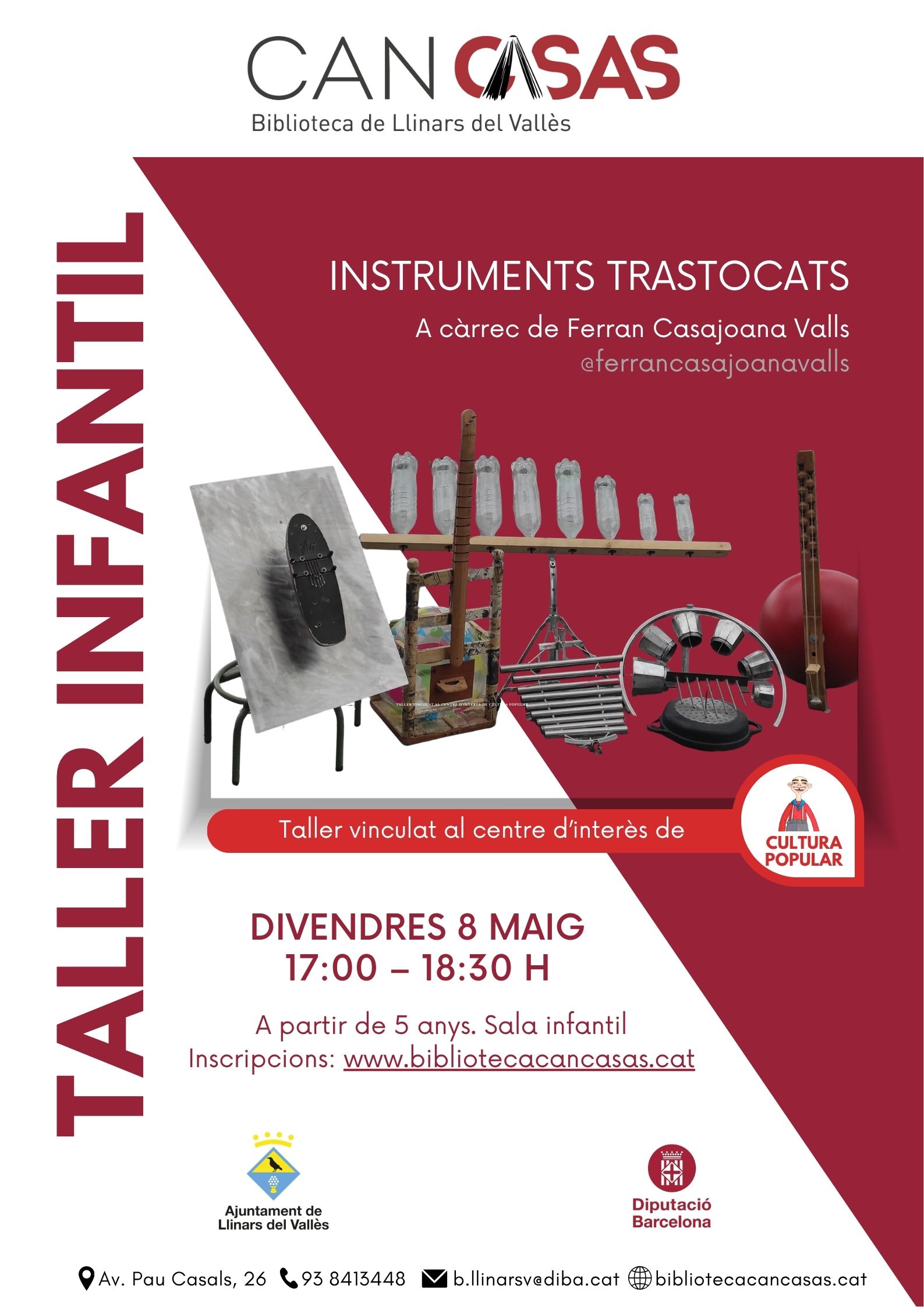 Cartell taller infantil maig