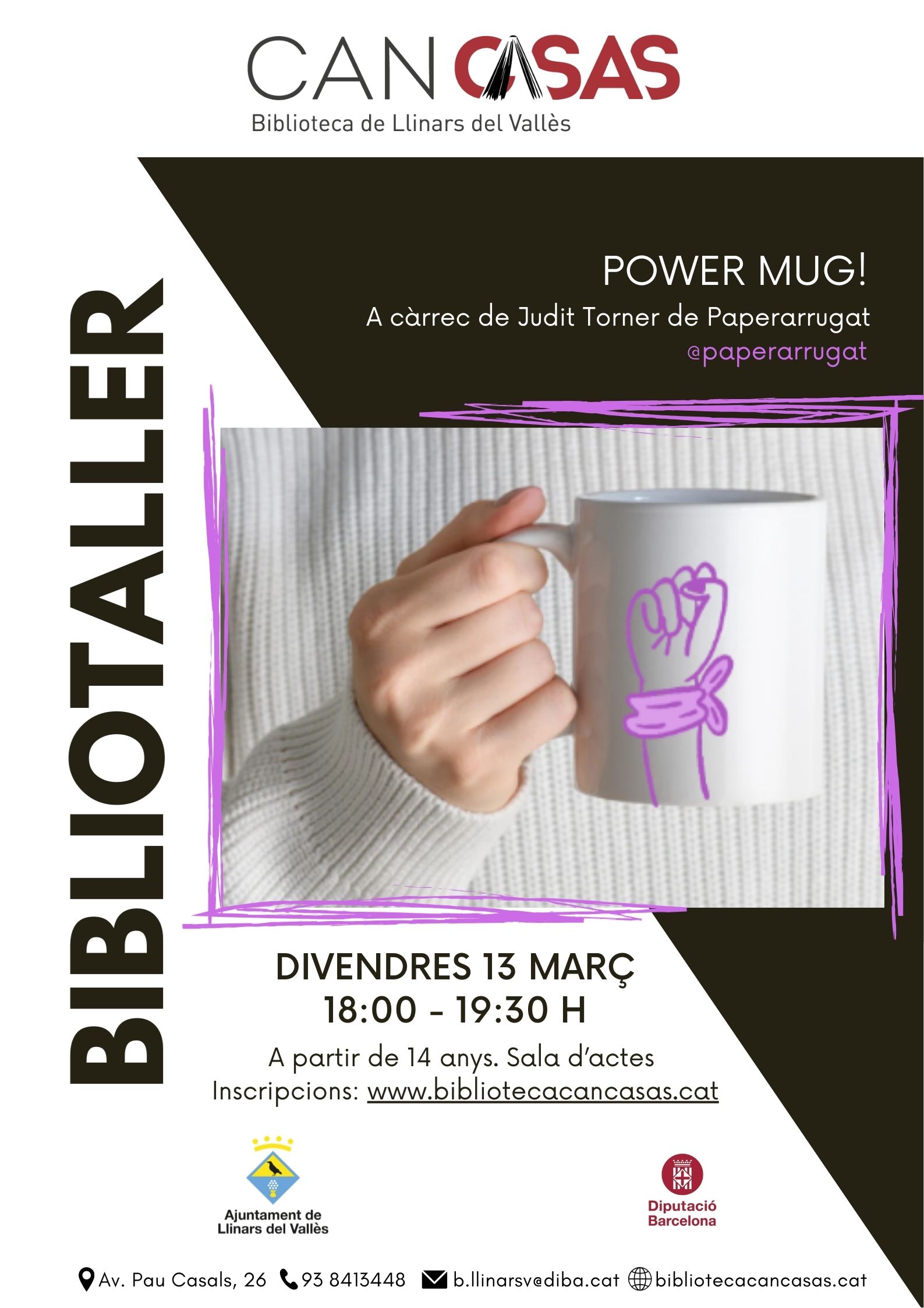 Cartell Bibliotaller març 26