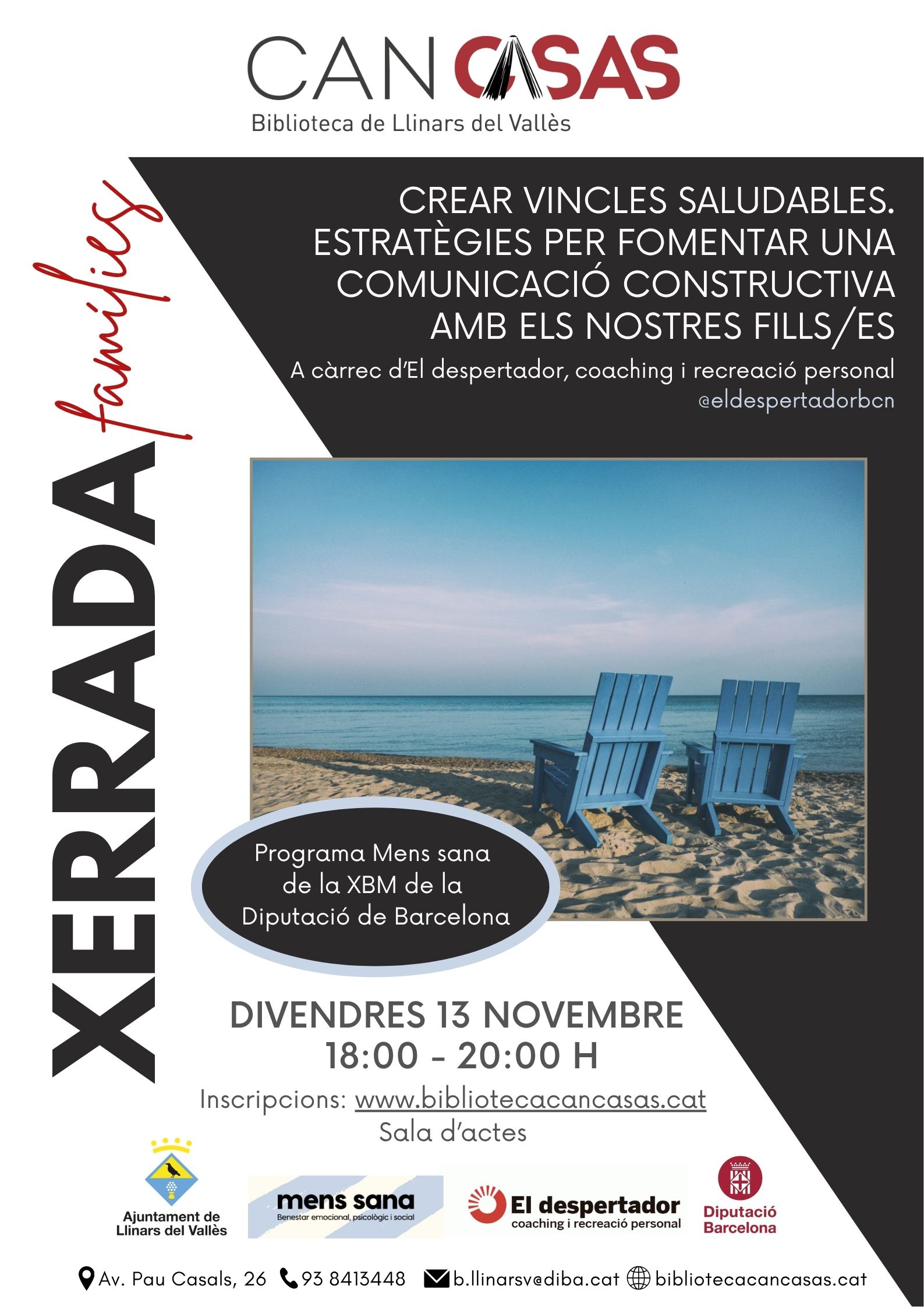 Xerrada famílies novembre 2026