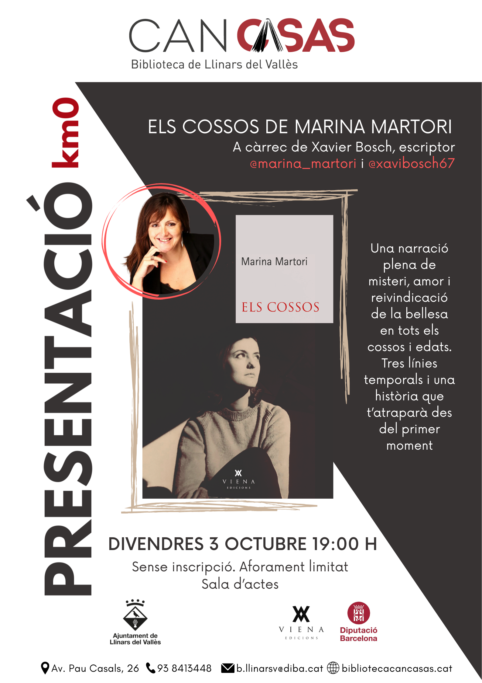 Cartell presentació Marina Martori, octubre 2025