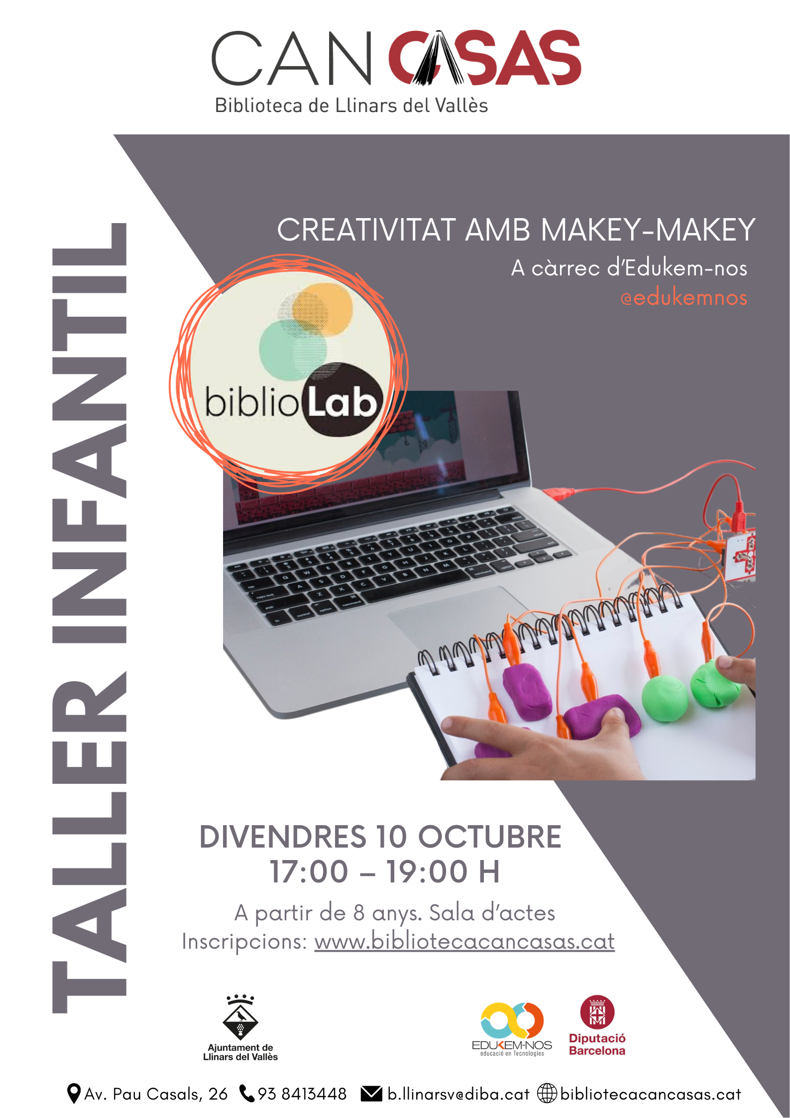 Cartell taller infantil octubre 2025