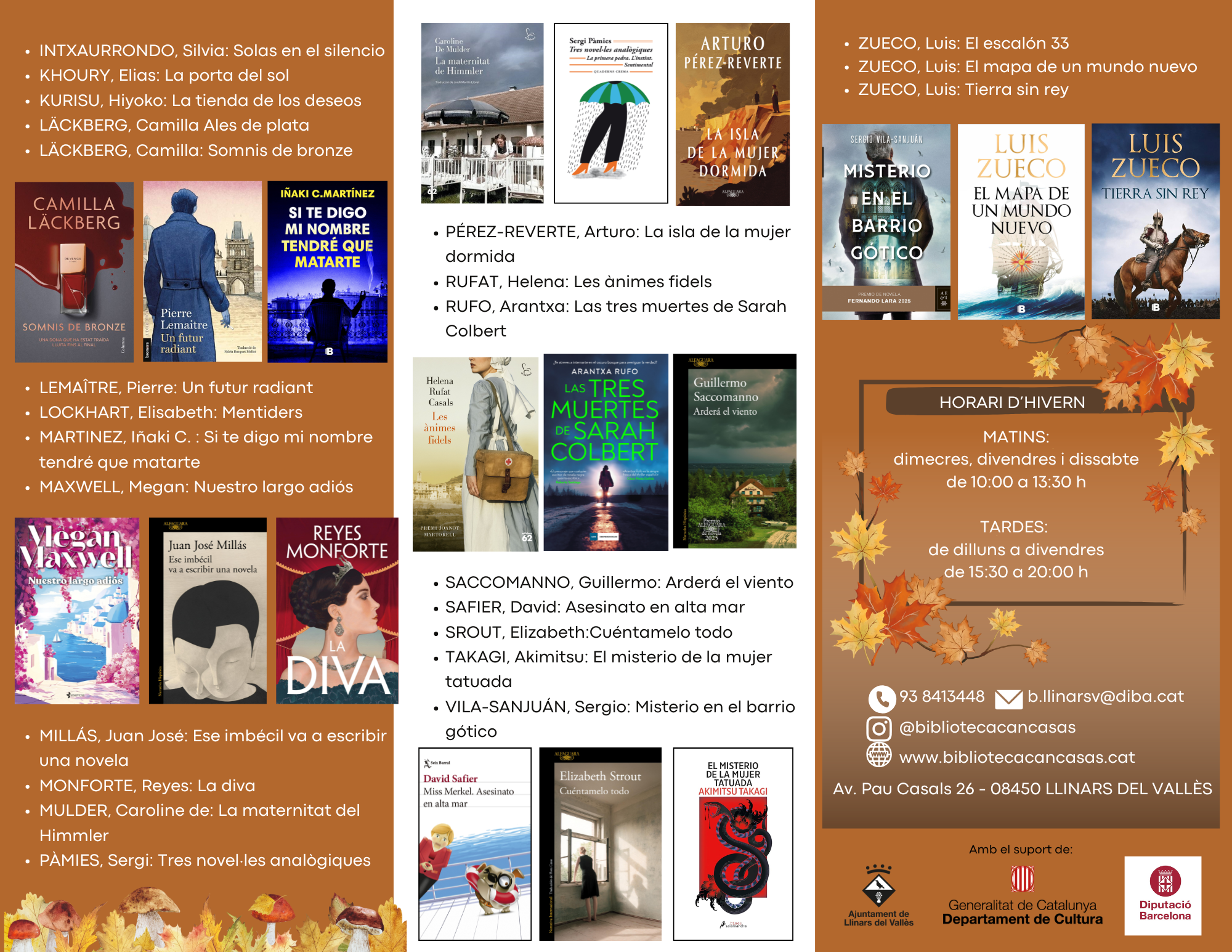 Imatge guia novetats novel·la tardor 2025 contraportada